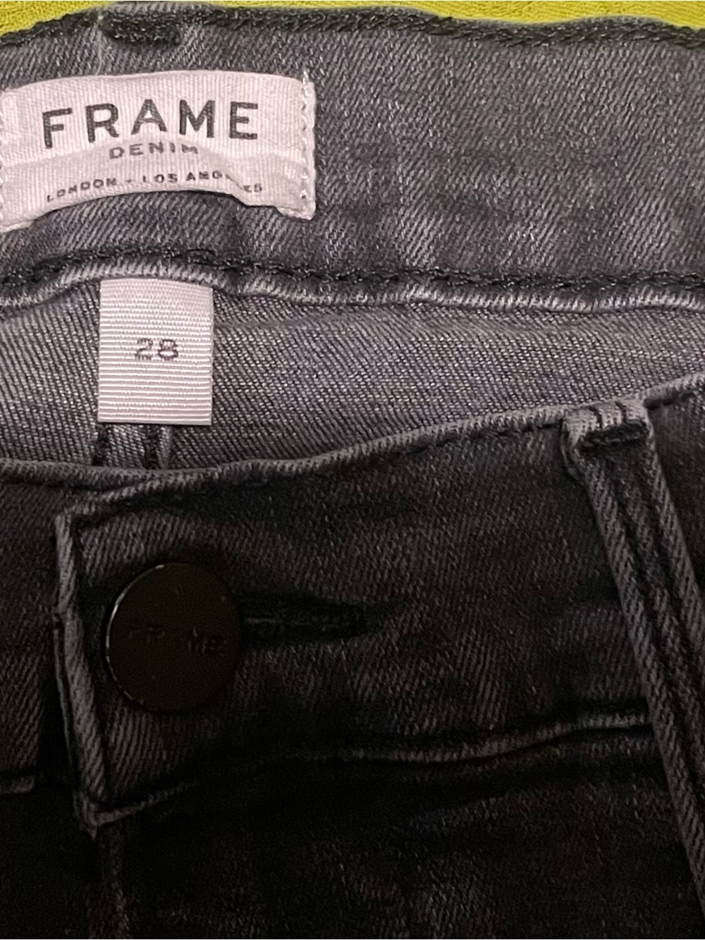 Frame Black Denim Women’s 28 Jeans